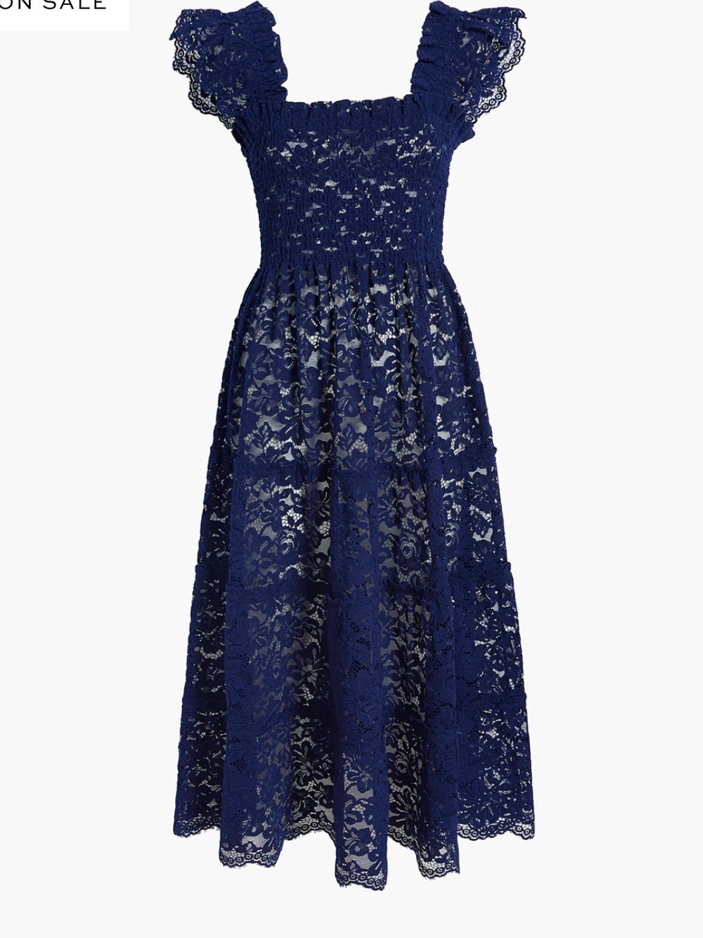 Hill House Home The Collector's Edition Ellie Nap Dress in navy blue lace